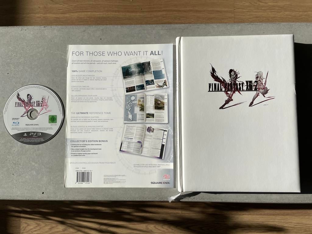 Final Fantasy XIII-2 Official Guide Collector's Edition+Game, 1 speler, Ophalen of Verzenden, Zo goed als nieuw, Role Playing Game (Rpg)