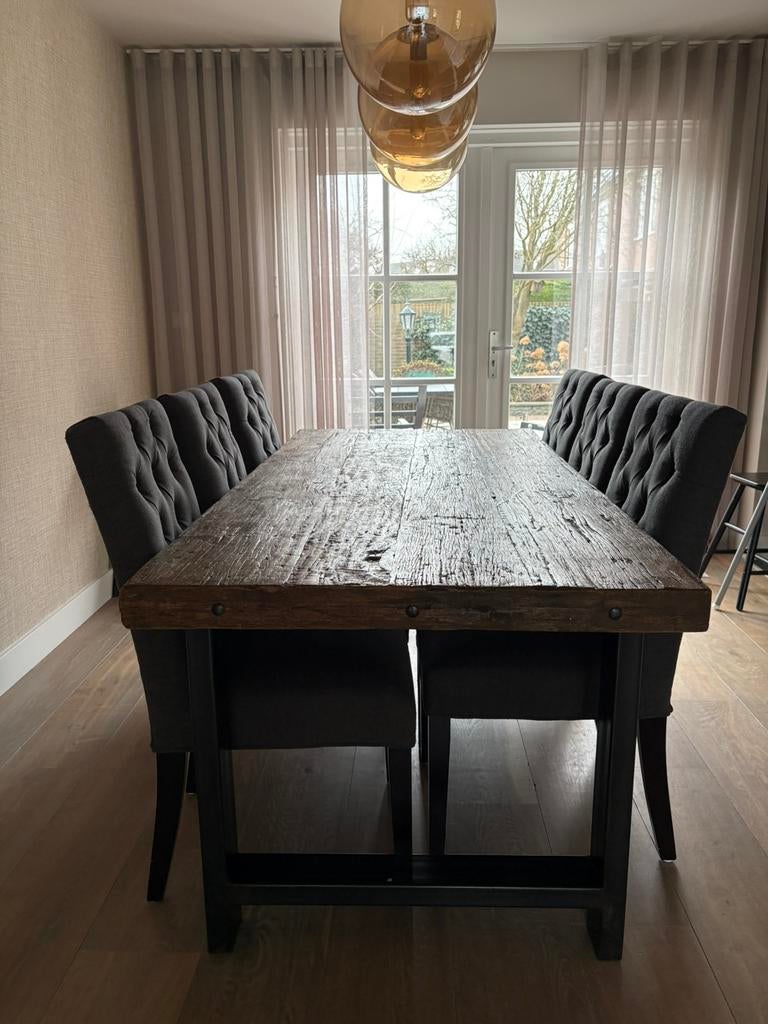 Eettafel, Ophalen, 200 cm of meer, 50 tot 100 cm, Zo goed als nieuw