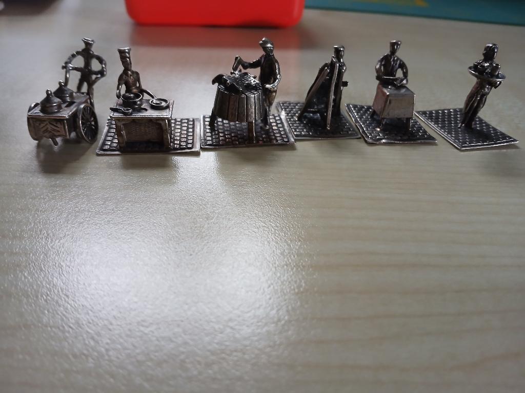 zilveren miniaturen oude ambachten, Ophalen of Verzenden, Zilver