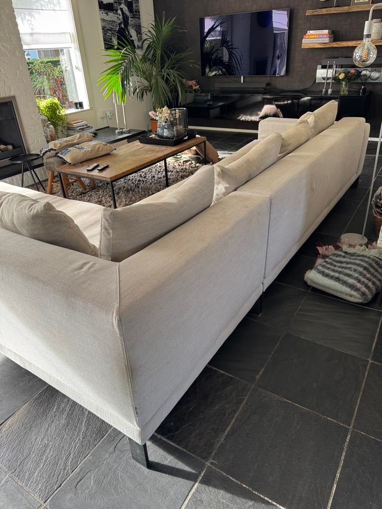 €250,- Linteloo Plaza Hotel hoekbank meeneem prijs, Gebruikt, 300 cm of meer, Ophalen of Verzenden, Vierpersoons of meer