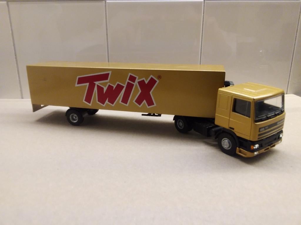 Lion Toys DAF 95 Twix oplegger 1:50 - Nieuwstaat, Ophalen of Verzenden