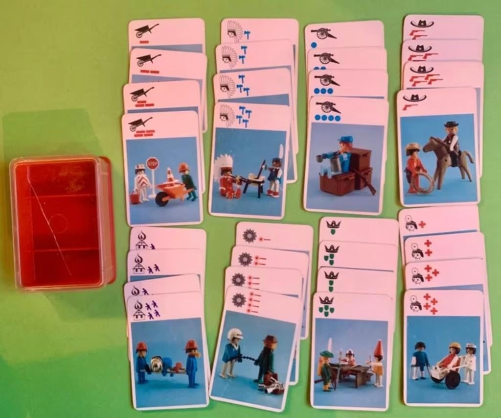 Vintage Playmobil Kwartetspel - 1974 kwartet Compleet!, Verzenden, Gebruikt, Kwartet(ten)