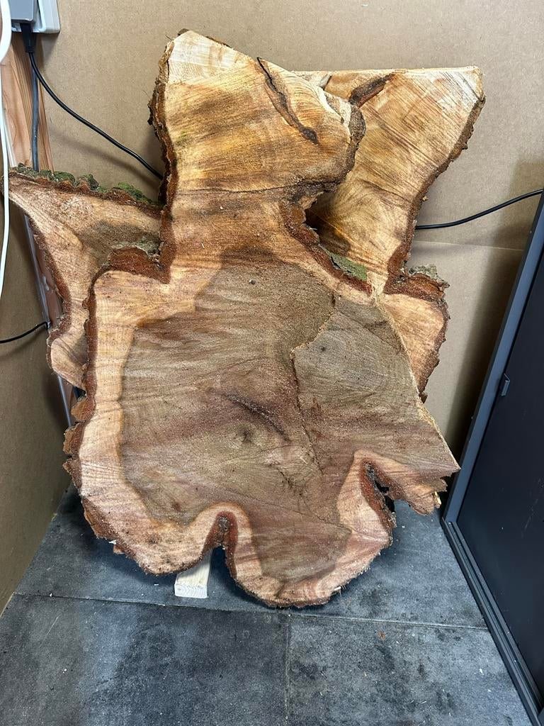 Boomstam schijf Italiaanse linde - Tafelblad, Doe-het-zelf en Verbouw, Hout en Planken, Ophalen, Nieuw, Plank, 50 mm of meer