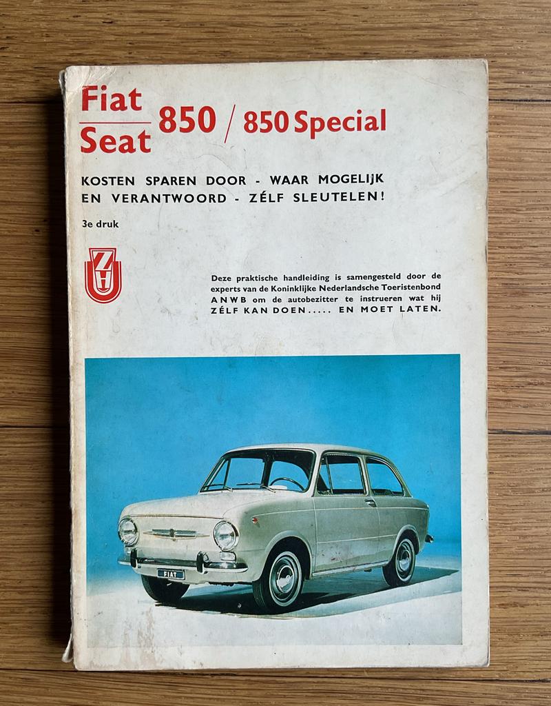 Fiat 850 / 850 Special Instructieboekje - ANWB, Ophalen of Verzenden, Gelezen