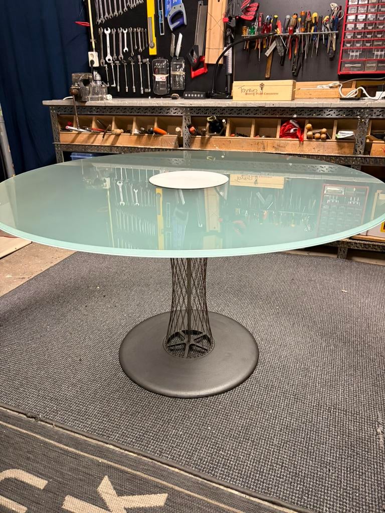 B en B italia rondo eettafel, Ophalen of Verzenden, Zo goed als nieuw, Rechthoekig, 50 tot 100 cm