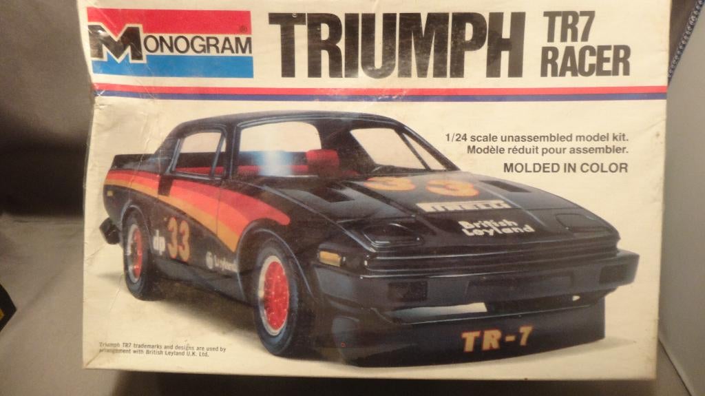 Monogram Triumph TR7 Racer 1/24, Hobby en Vrije tijd, Modelbouw | Auto's en Voertuigen, Nieuw, Auto, Groter dan 1:32, Monogram