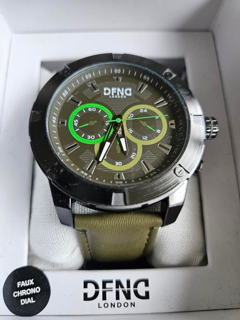 DFNG London Herenhorloge Nieuw in Doos Chronograaf-look, Sieraden, Tassen en Uiterlijk, Horloges | Heren, Nieuw, Polshorloge, Overige merken