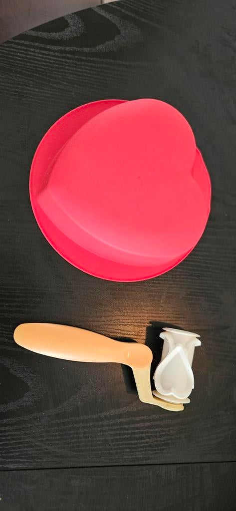 Tupperware Hartbakvorm & Koekjesroller - Nieuw!, Huis en Inrichting, Keuken | Tupperware, Ophalen of Verzenden, Nieuw