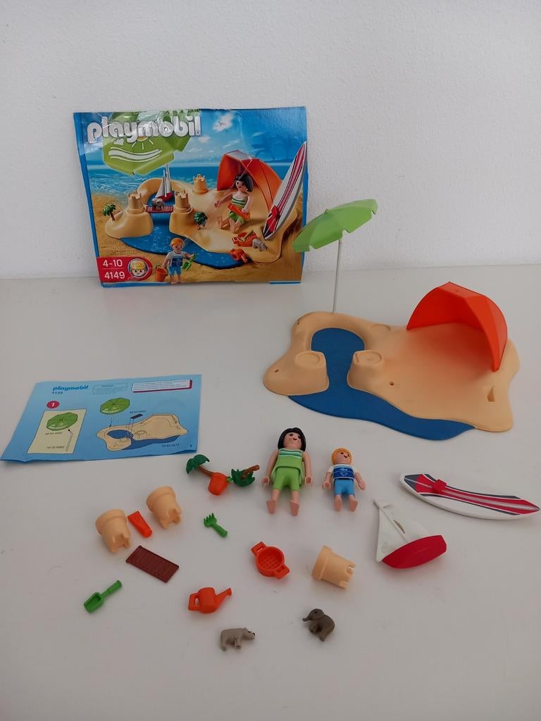 Playmobil 4149 strand set COMPLEET!, Kinderen en Baby's, Speelgoed | Playmobil, Ophalen of Verzenden, Zo goed als nieuw