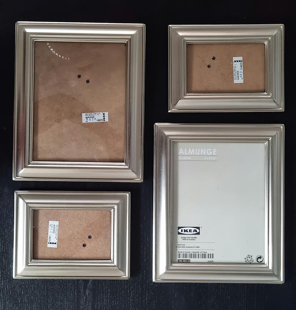 Ikea Almunge set metalen fotolijstjes, Ophalen of Verzenden, Zo goed als nieuw