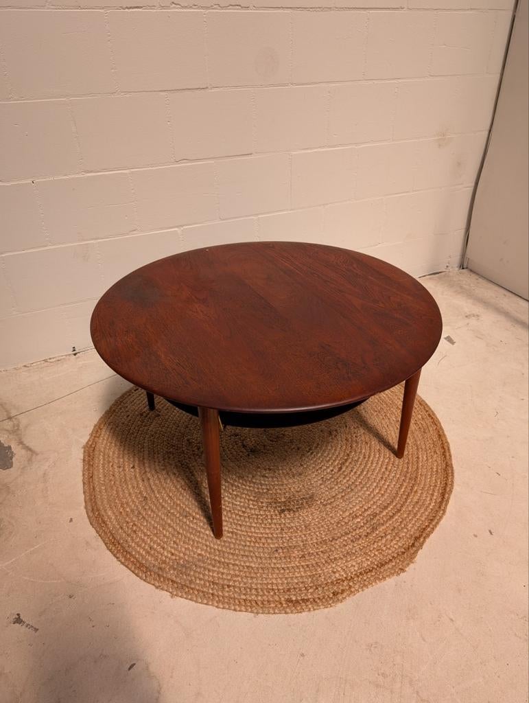 Deens Scandinavisch Model 515 Minerva salontafel, Ophalen, Gebruikt, 50 tot 100 cm, Rond
