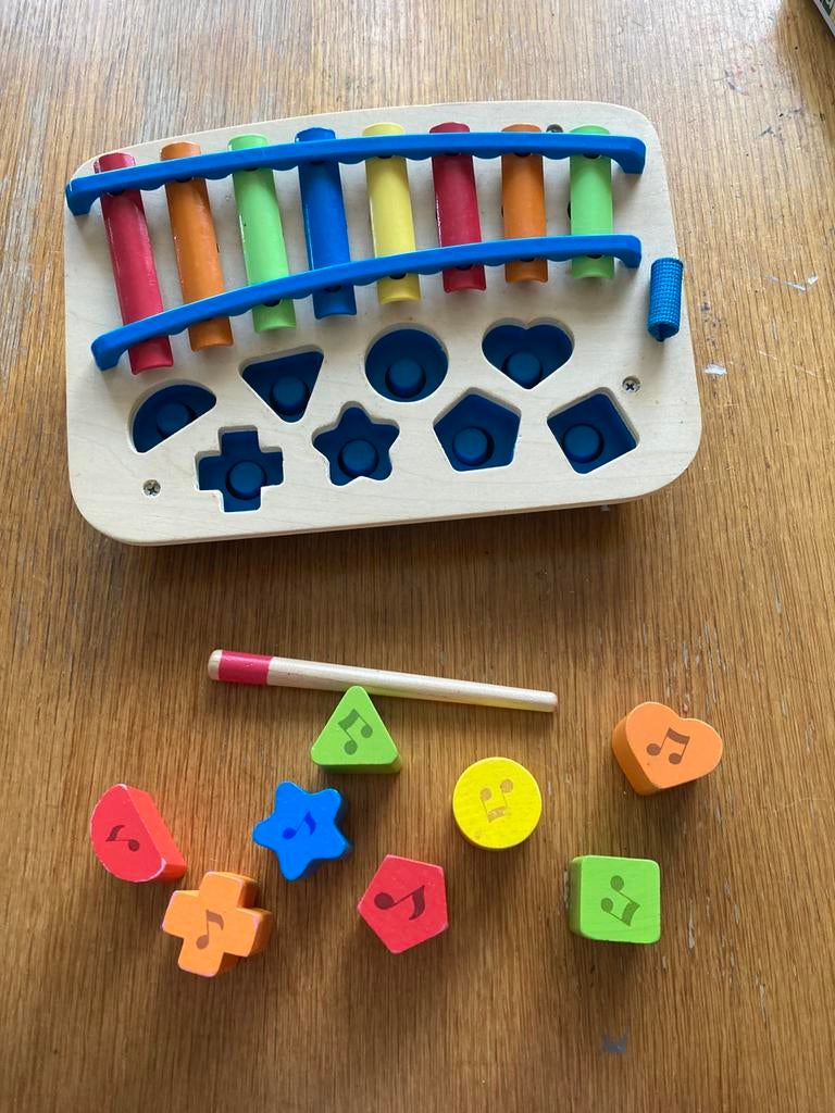 Houten xylofoon piano muziek instrument, Kinderen en Baby's, Speelgoed | Houten speelgoed, Ophalen of Verzenden, Gebruikt, Overige typen