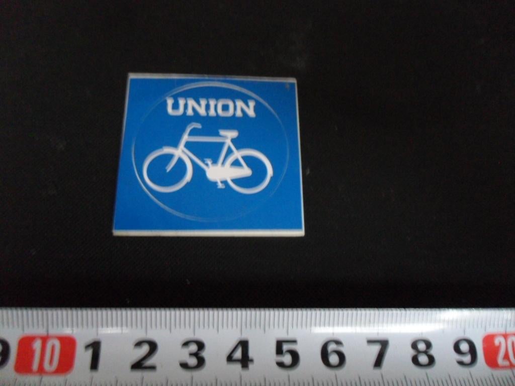 sticker UNION fiets (blauw), Ophalen, Zo goed als nieuw