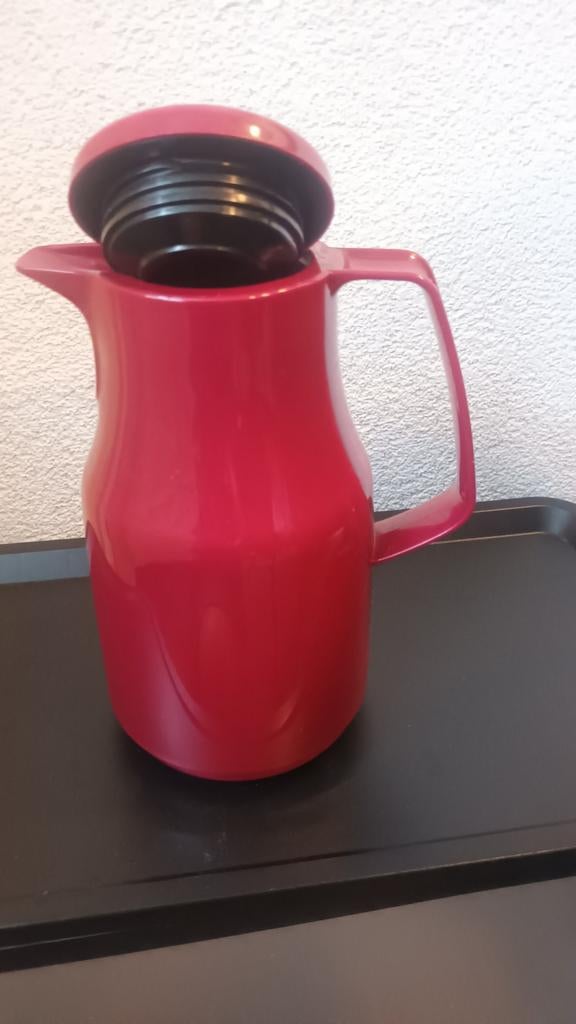 Rode Thermoskan, Ophalen of Verzenden, Gebruikt