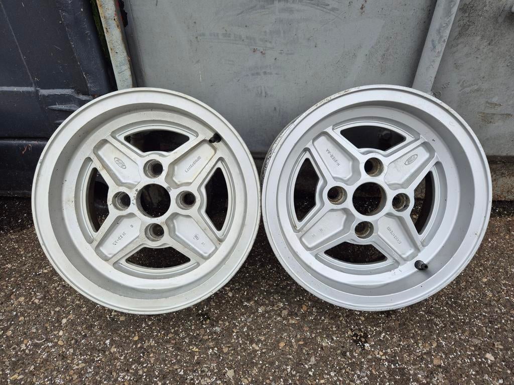 Ford Capri Laser MK3 velgen ATS 2x/opel 15 inch/saab 16 inch, Auto-onderdelen, Banden en Velgen, Ophalen, Zomerbanden, Velg(en)