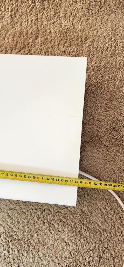 Witte wandplank - 100x50 cm, Ophalen of Verzenden, Zo goed als nieuw, Elektrisch, Overige soorten