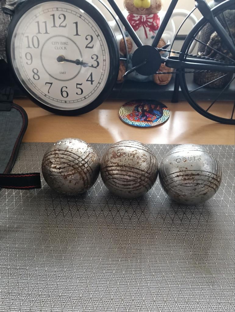 Jou de boules 3 ballen in etui, Ophalen of Verzenden