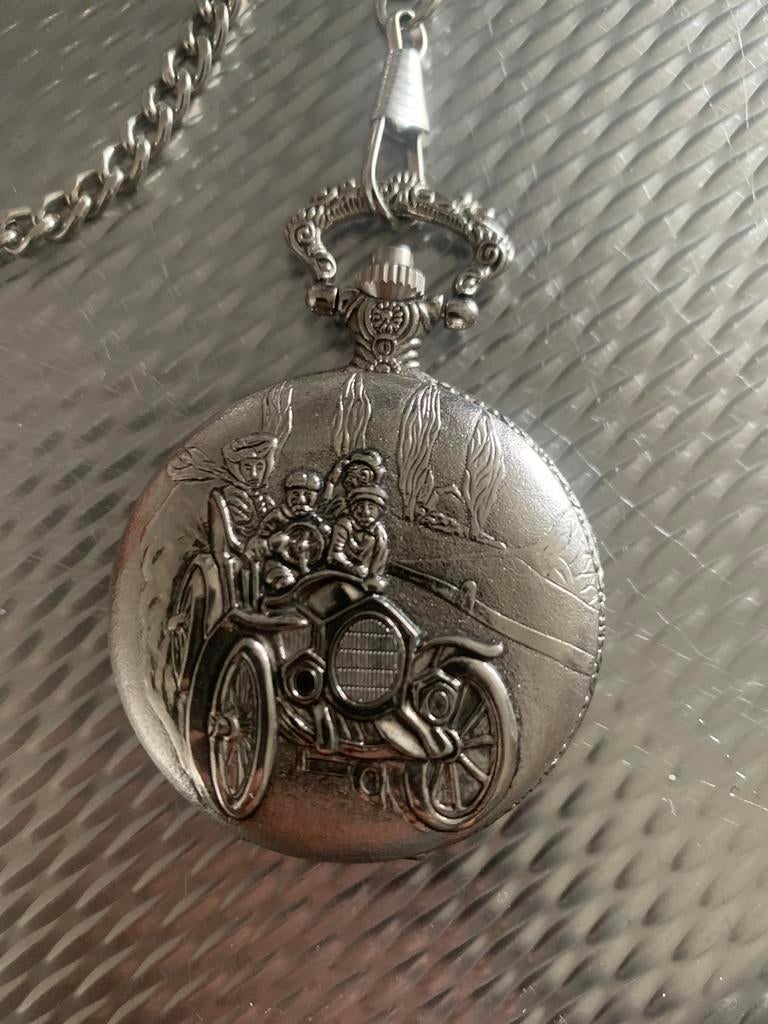 Ketting klokje, Ophalen of Verzenden, Zo goed als nieuw, Zilver, Overige materialen