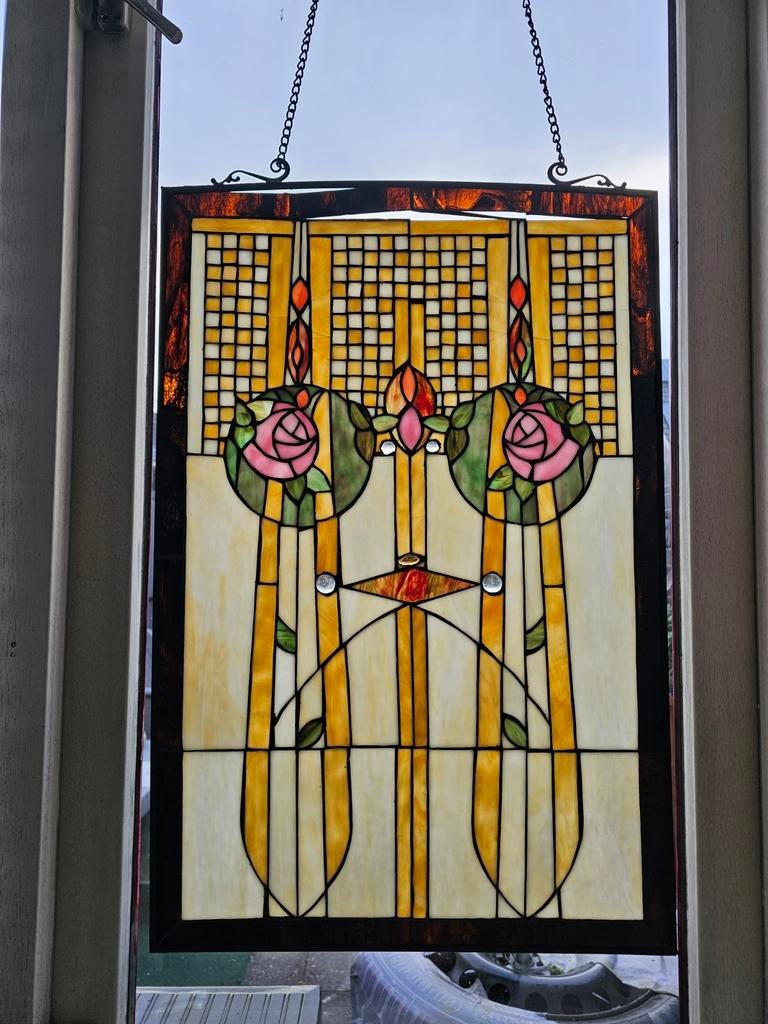Glas in lood raam., Ophalen
