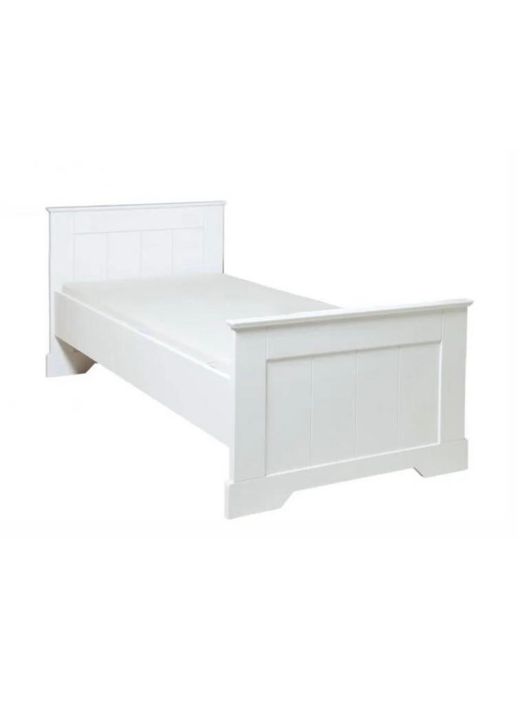 Bopita junior bed wit 200 x 90, Ophalen, 85 tot 100 cm, Zo goed als nieuw, Matras
