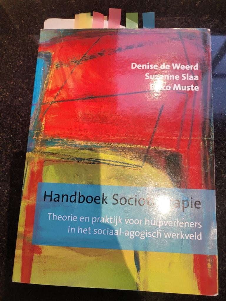 Handboek Sociotherapie - Theorie en praktijk, Gelezen, Denise de Weerd, Suzanne Slaa, Eco Muste, Gamma, HBO