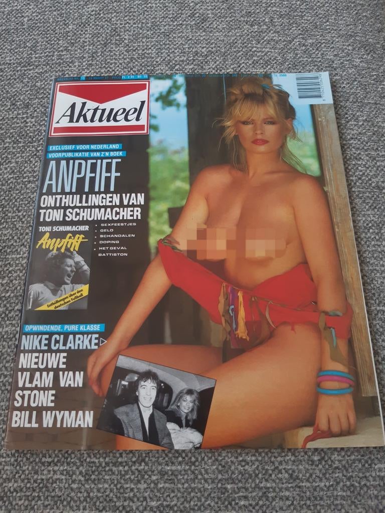13.Aktueel 1987. Toni Schumacher. Nike Clarke. Bill Wyman. K, Verzamelen, Tijdschriften, Kranten en Knipsels, 1980 tot heden, Ophalen of Verzenden