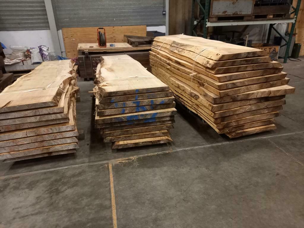 Populieren  schaaldelen  tot ruim 1m breed, Doe-het-zelf en Verbouw, Hout en Planken, Zo goed als nieuw, Ophalen of Verzenden