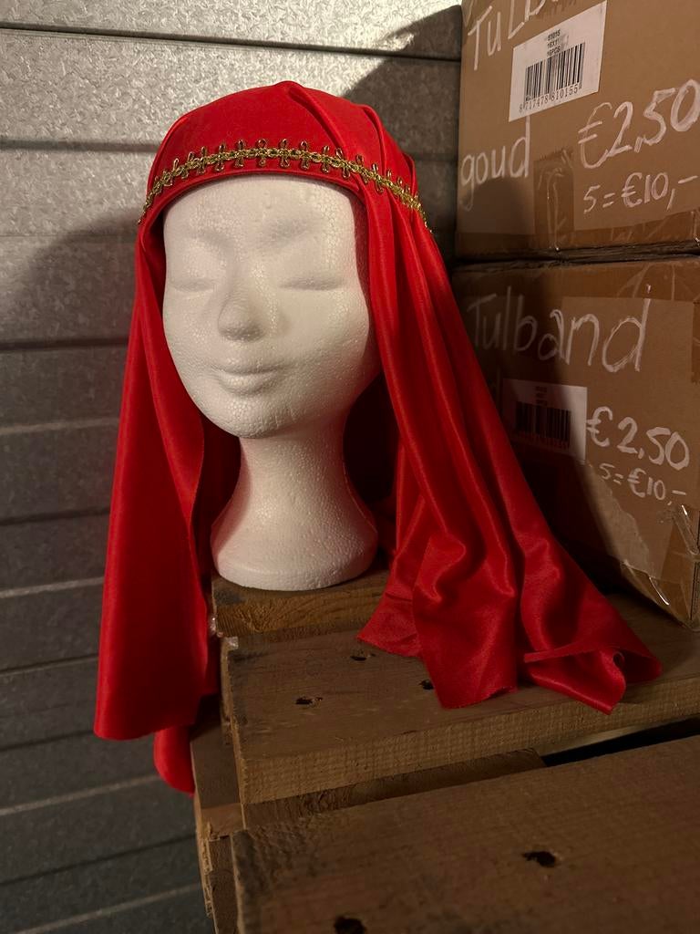 Sjeik hoed rood, Ophalen of Verzenden, Nieuw, Carnaval, Accessoires