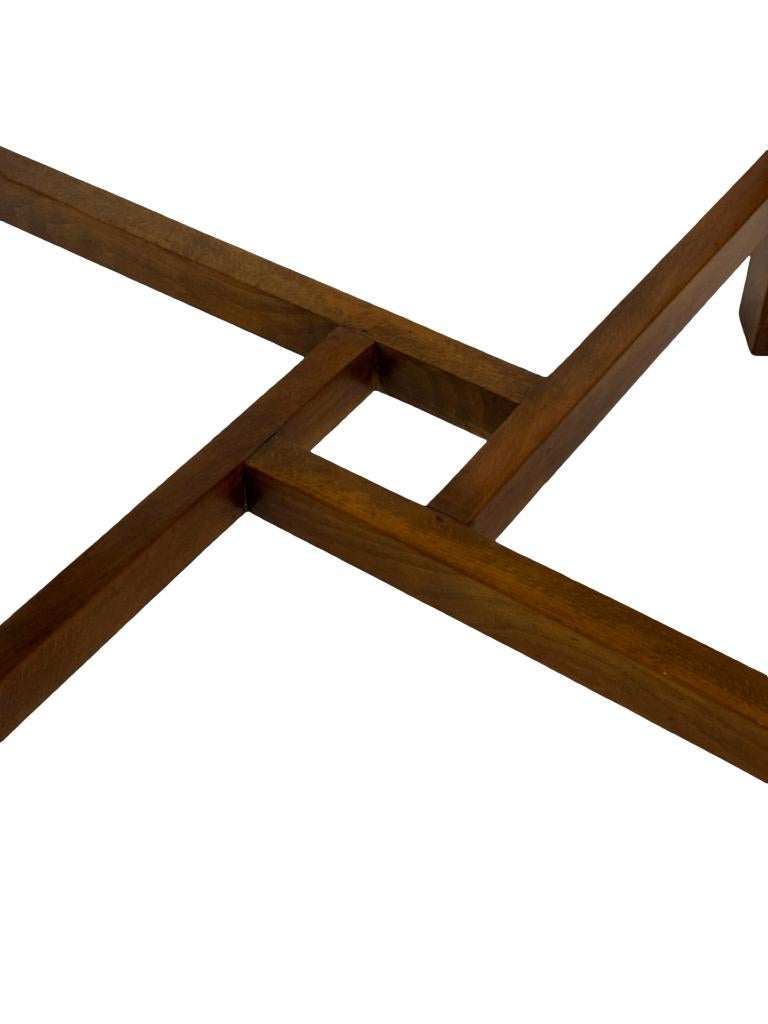 Art Deco bijzettafel tafeltje walnotenhout design, 45 tot 60 cm, Gebruikt, Art Deco, Art Deco
