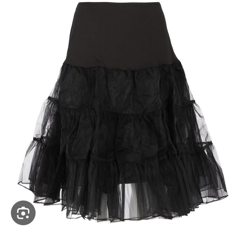 Zwarte Petticoat - Perfect voor carnaval!, Kleding | Dames, Carnavalskleding en Feestkleding, Nieuw, Carnaval, Maat 38/40 (M)