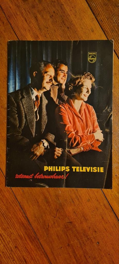 Philips Televisie Folder - Vintage Reclame, Ophalen of Verzenden
