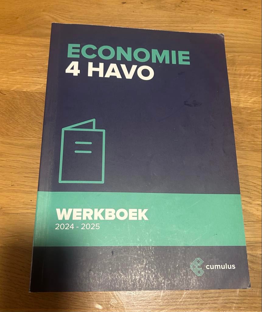Economie 4 HAVO Werkboek 2024-2025, Boeken, Ophalen of Verzenden, Alpha, Zo goed als nieuw
