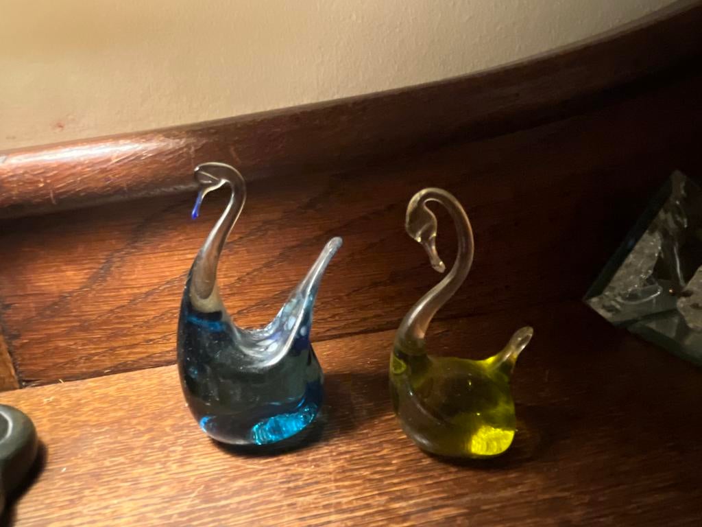 Murano Glas Zwanen Beeldjes, Ophalen