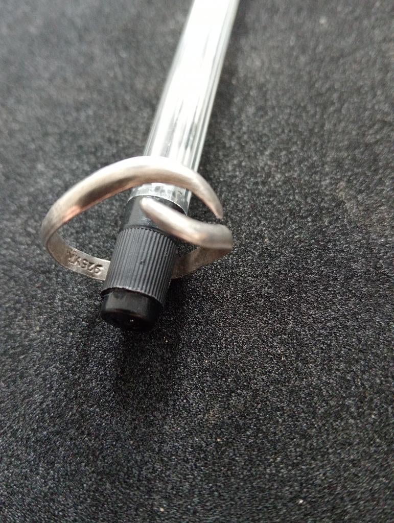Zilveren verstelbare Ring Juweliers Keur 925 YR, Ophalen of Verzenden, 17 tot 18, Dame, Zilver
