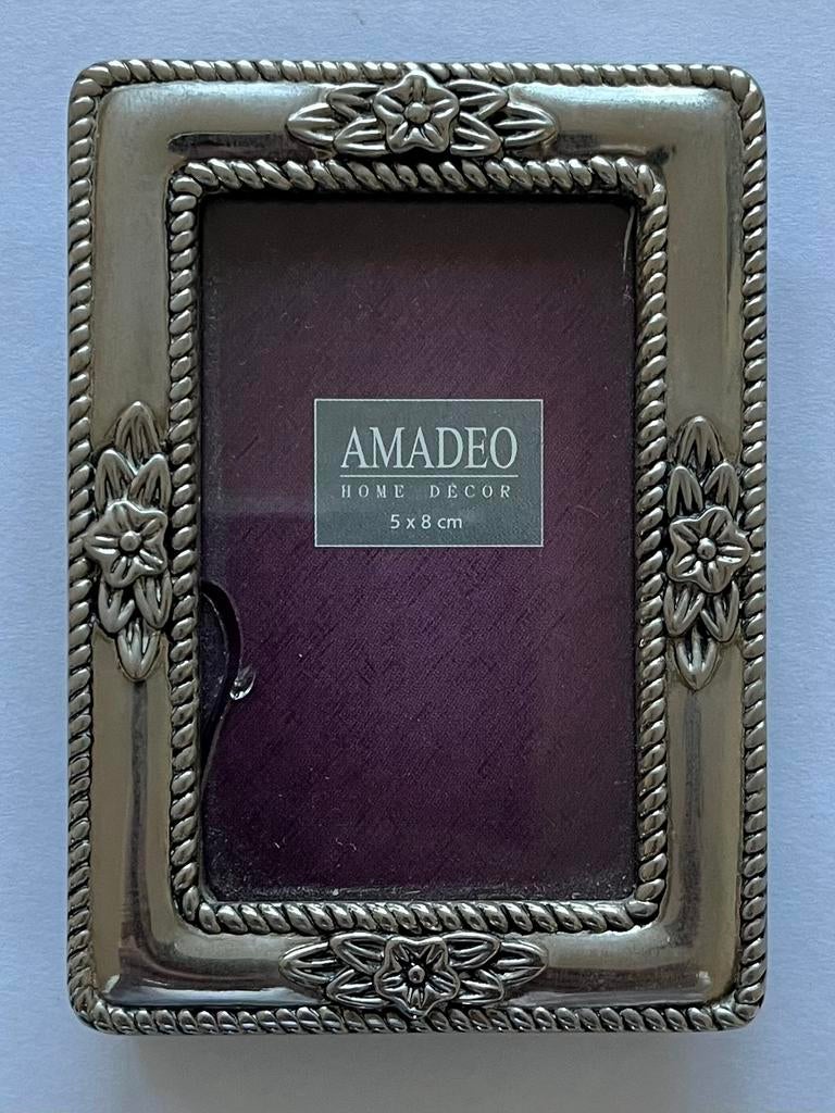 Oud Amadeo Zilver Verzilverd 5x8 cm Foto Lijstje zie Foto’s, Antiek en Kunst, Ophalen of Verzenden