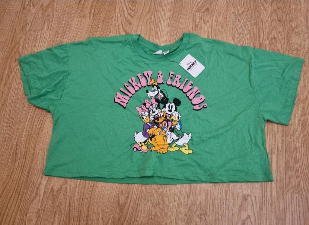 Groene Croptop Mickey & Friends - Disney, Primark, Maat 46/48 (XL) of groter, Nieuw, Ophalen of Verzenden