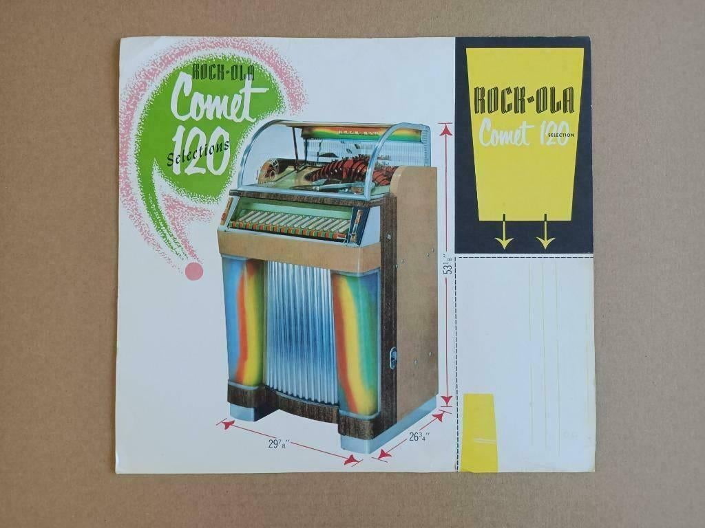 Flyer: Rock-ola 1438 Comet Fireball (1954), Ophalen of Verzenden, Gebruikt, 1950 tot 1960, Seeburg