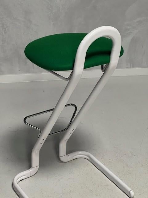 Gastone Rinaldi barkruk vintage design retro kruk groen, Ophalen, Gebruikt, Met voetsteun, Thema