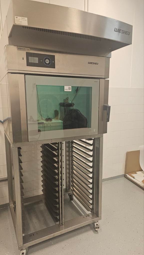 RVS Wiesheu B04-EM Hetelucht oven 60x40 met afzuigkap, Ophalen of Verzenden, Gebruikt, Ovens, Magnetrons en Steamers