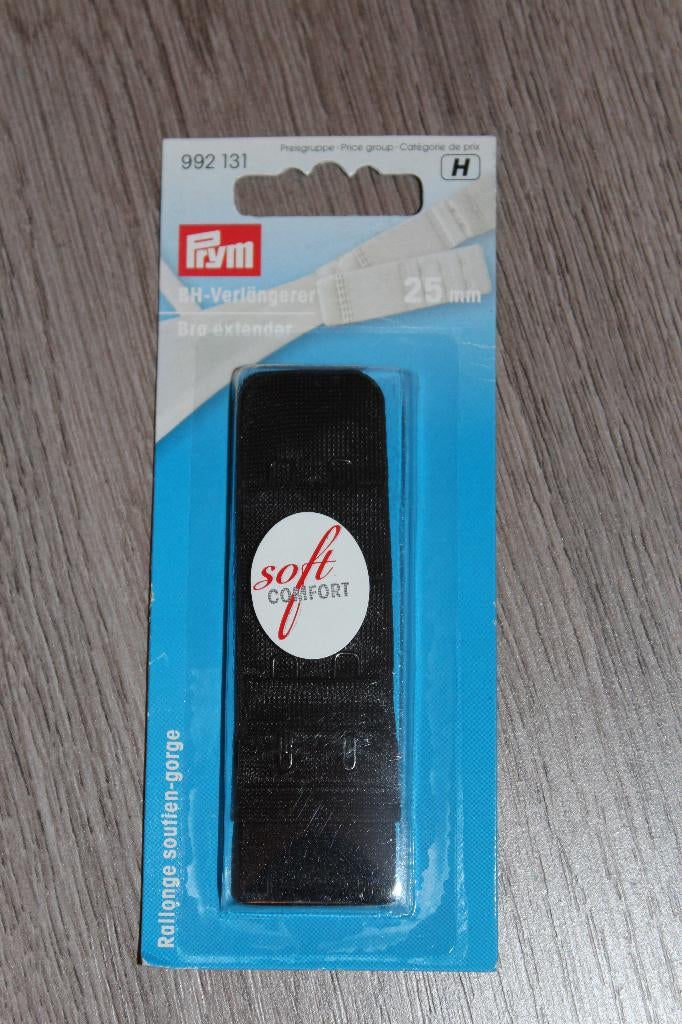 Prym BH verlengstuk zwart - 25 mm 992131 #2432, Ophalen of Verzenden, Nieuw, Rits of Sluiting