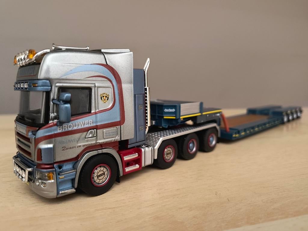 Wsi Scania Brouwer, Ophalen of Verzenden, Zo goed als nieuw, Bus of Vrachtwagen, Wsi