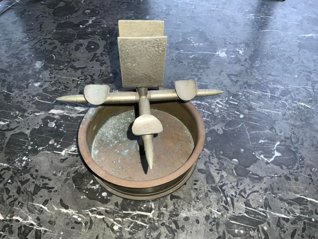 Trench Art Asbak van Huls en Geweerpatronen, Verzamelen, Militaria | Algemeen, Ophalen of Verzenden