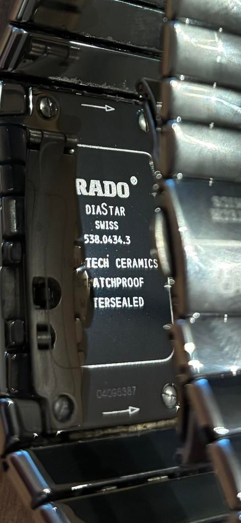 Rado Diastar keramiek horloge heren nieuwe batterij doos, Overige merken, Overige materialen, Voordeelsieraden, Polshorloge