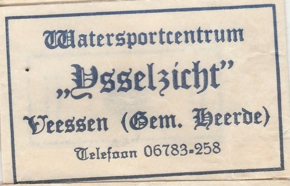 IJsselzicht Veessen Heerde - watersportcentrum, Ophalen of Verzenden