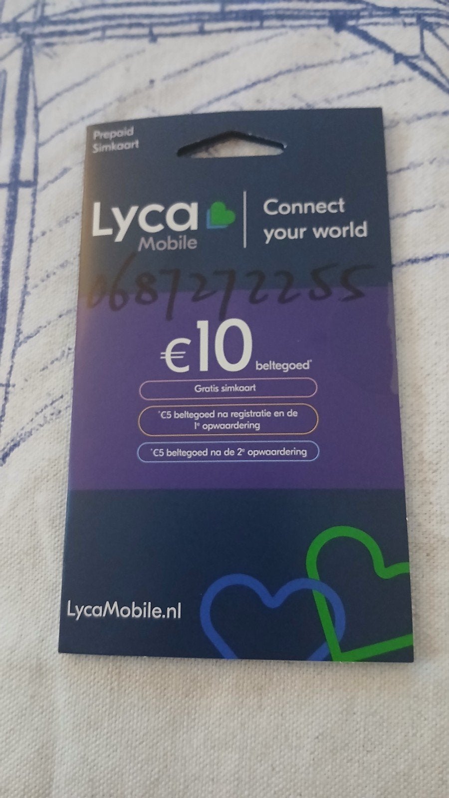 06. 87 27 22 55 top nummer Lyca prepaid 0687272255, Ophalen, Nieuw, KPN