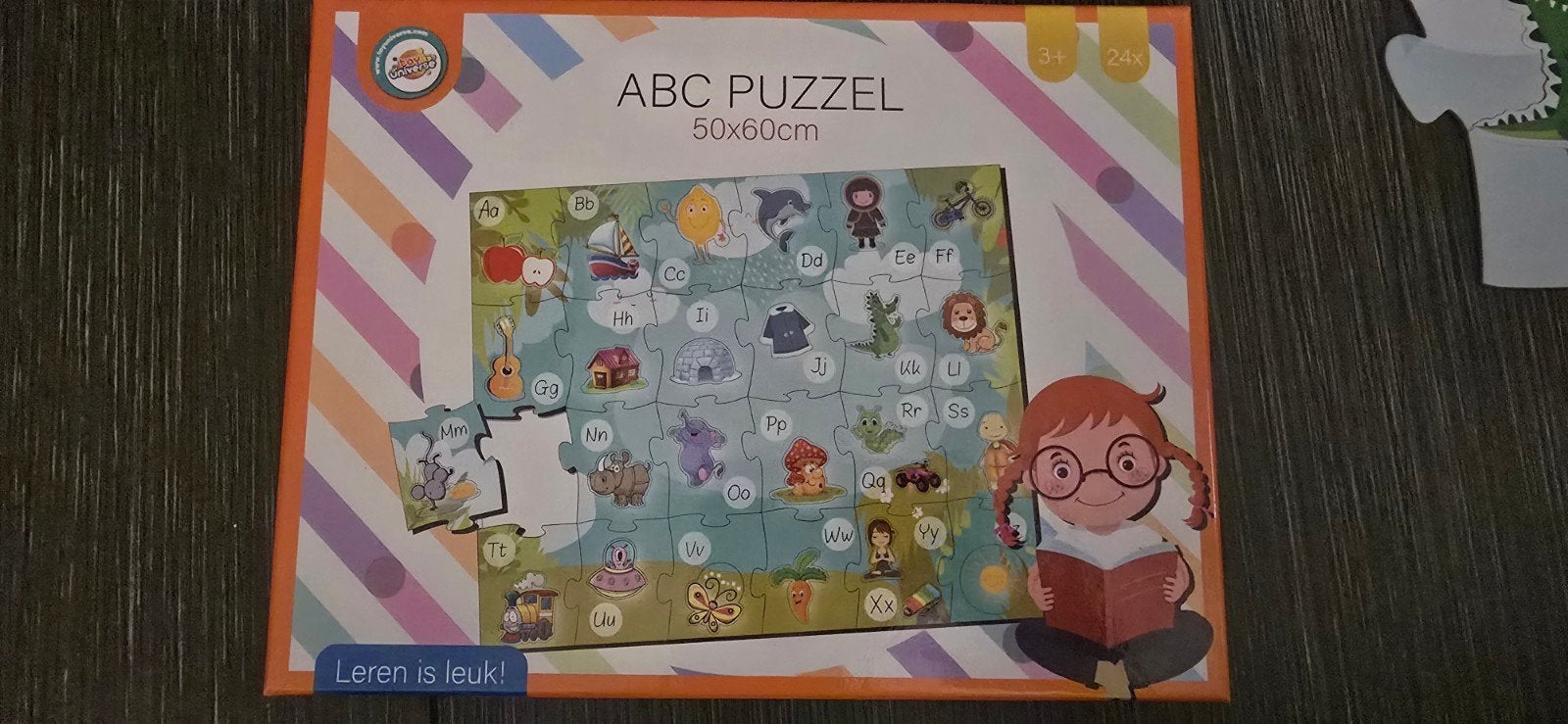 2 kinderpuzzels - Djeco, ABC, Ophalen of Verzenden, 10 tot 50 stukjes, Gebruikt, 2 tot 4 jaar
