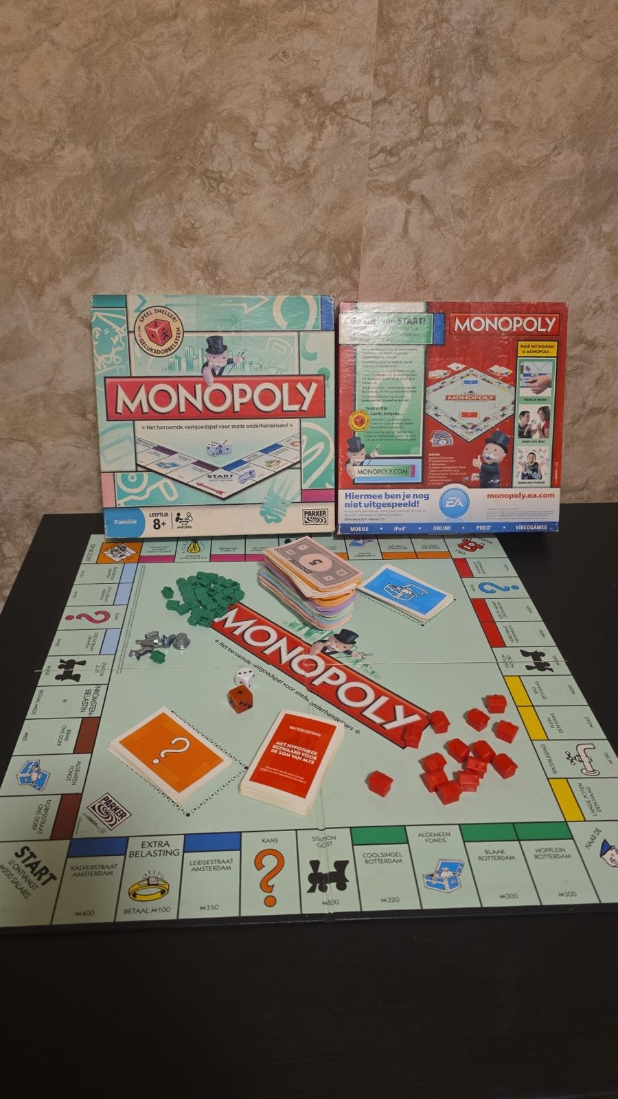 Monopoly Bordspel - Klassieke Editie, Hobby en Vrije tijd, Drie of vier spelers, Ophalen of Verzenden, Zo goed als nieuw