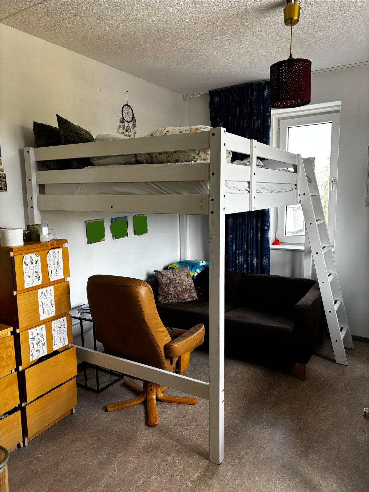 Hooglsaper tweepersoons (140x200 cm), Huis en Inrichting, Slaapkamer | Stapelbedden en Hoogslapers, Ophalen, Gebruikt, Hoogslaper