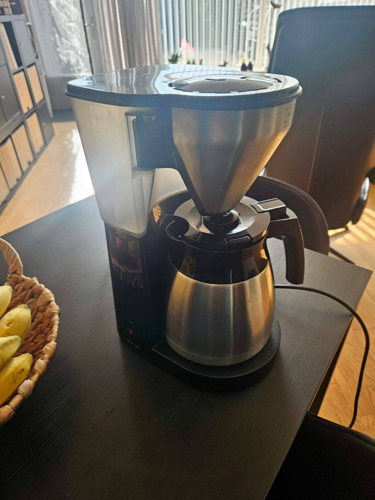 Melitta EasyTop Koffiezetapparaat met Thermoskan, Ophalen, Gebruikt, Koffiemachine, Gemalen koffie