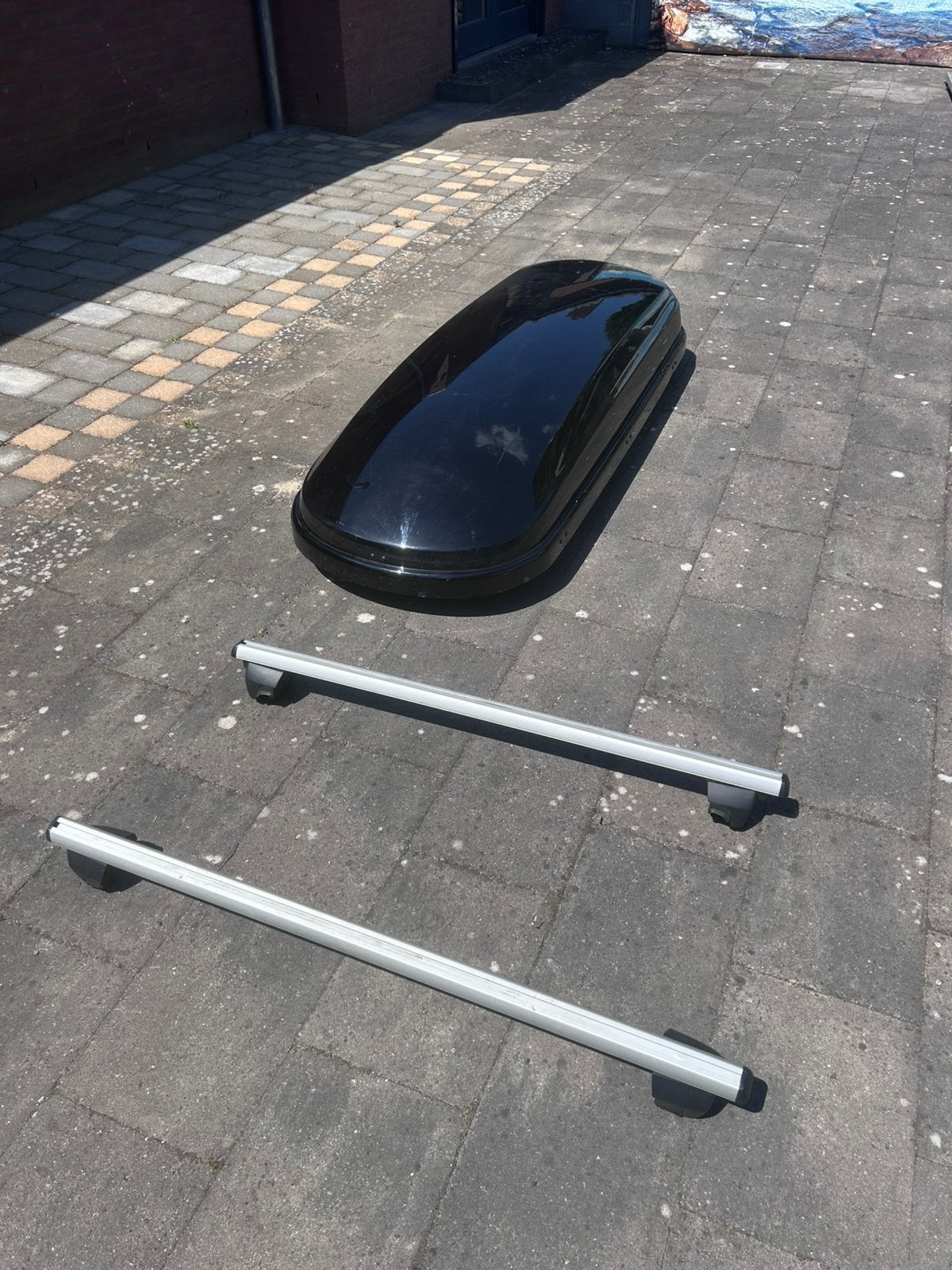 Volkswagen Dakkoffer Comfort 340+ 2x dakdragers (Skoda), Ophalen, Zo goed als nieuw